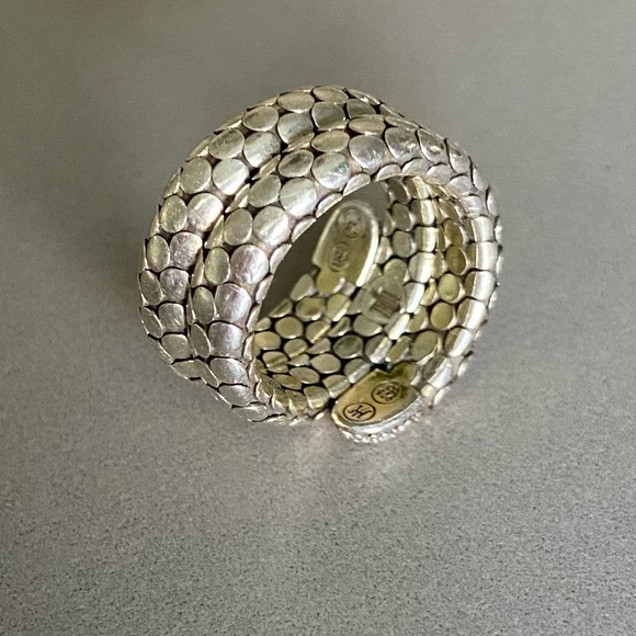 Real Genuine Diamonds Sterling Silver Snake Ring - Picture 3 of 4